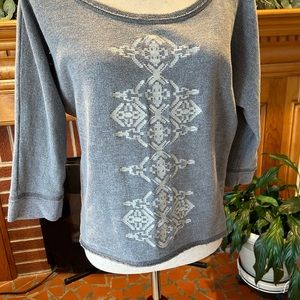 Hollister Off-Shoulder Gray Slouchy Sweater- Size Medium
